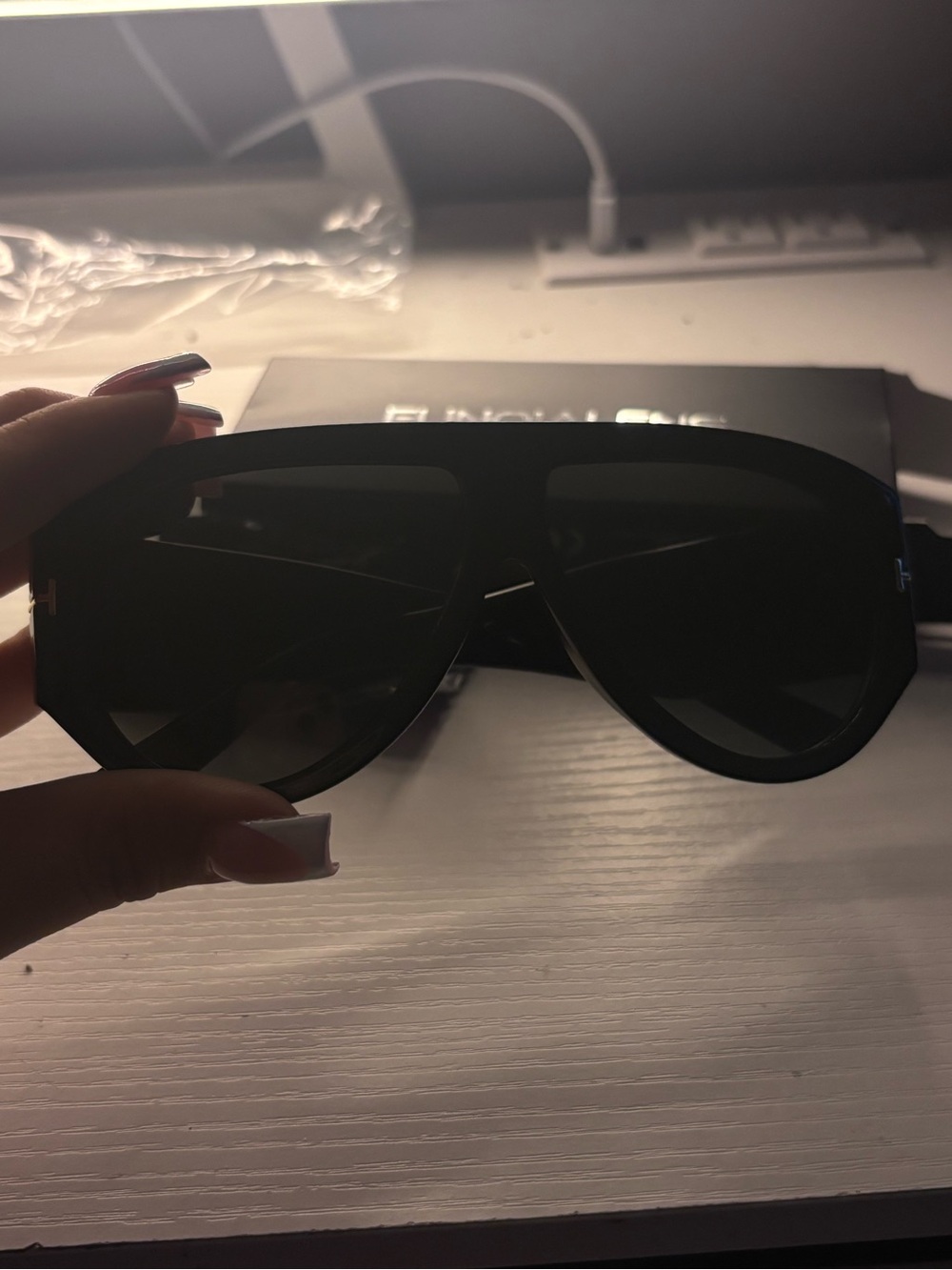 Black Oversized Shield Sunglasses - Women Accessories